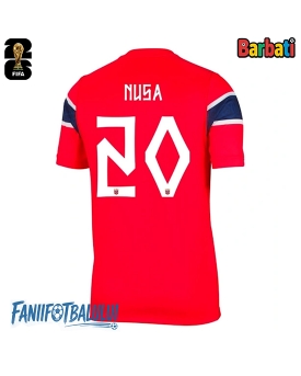 Norvegia Antonio Nusa #20 Tricou Fotbal Replică Mondial 2026 Barbati Acasa